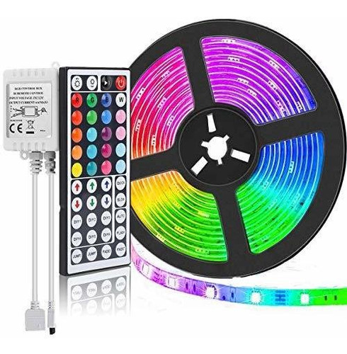 Tira De Luz Led Rgb Impermeable 5050 + Control Remoto Ir De