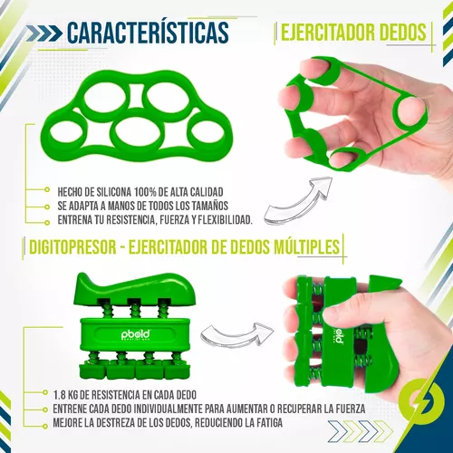 Fortalecedor de Agarre, 5 en 1 Ejercitador de Mano, Ejercitador de  Antebrazo, con Contador, para El Tratamiento, Recuperación y Entrenamiento  de