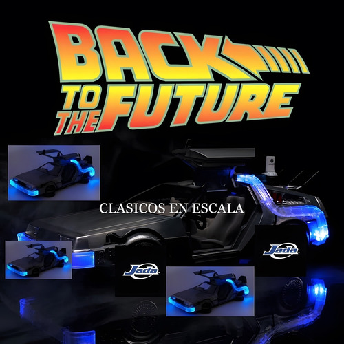 Delorean Back To Future 2 Con Luces Fly Wheels - Jada 1/24