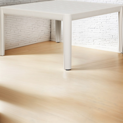 Mesa De Centro Aura De Plástico Elegante Exterior Jardín Color Blanco 93811