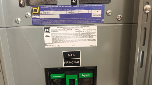 Tablero Nq 225amp 240vac 42p 3f 4h, Sin Interruptor (armado)