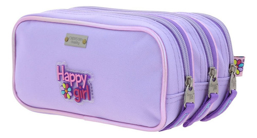 Lapicera Chenson Escolar Happy Girl Flof Hg70330-v Lila Flor Lila Floreado