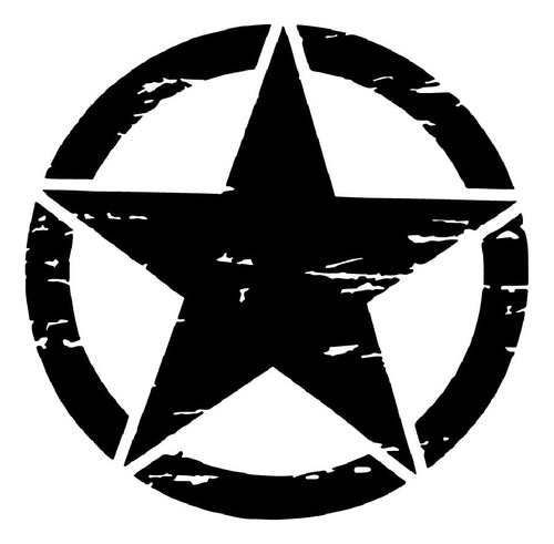 Sticker Icono Estrella Militar