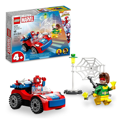 Juego De Bloques Lego Marvel, Coche De Spider-man Y Doc Oct