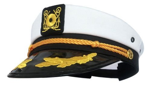 (w) Gorra De Capitán De Barco De Yate, Gorra De Almirante Ma