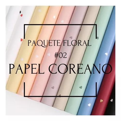 papel coreano para flores con diseños lv