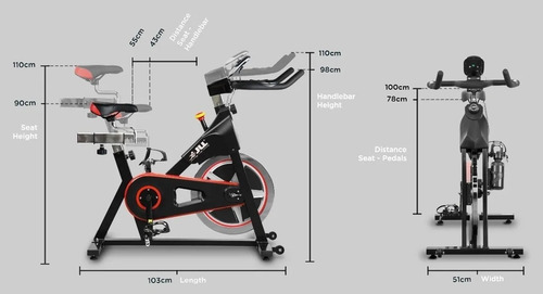 Imagen 3 de 3 de Bicicleta Estatica De Spinning Profesional De Alto Trafico