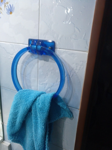 Accesorios De Acrílico Para Baño. Color Azul.