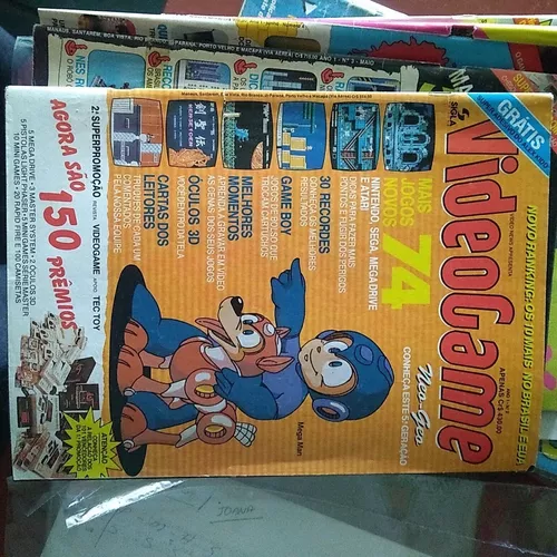 LOTE DE REVISTAS DE VIDEOGAMES NOSTÁLGICAS E RARÍSSIMAS 