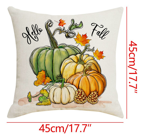 Almofada U 4pc Pumpkining Festival Para Decoração Familiar