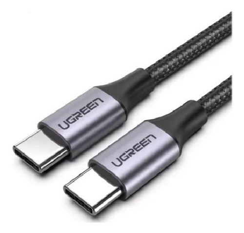 Imagen 1 de 6 de Cable Carga Datos Usb Tipo C A Usb-c Cable De 60 W X 2 M