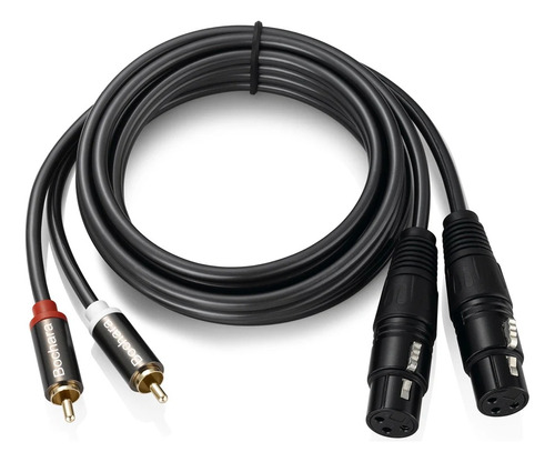 Cable Xlr A Rca M-m / A Rca H-m 1.5m Alta Calidad