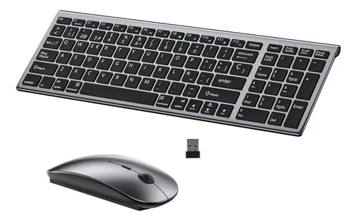 Kit Teclado Y Mouse Inalambrico Español Portátil Por Laptop