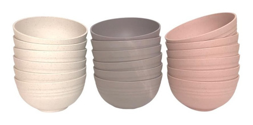 Kit Conjunto 4 Tigelas Bowl Bambu Ecológico Alimentos