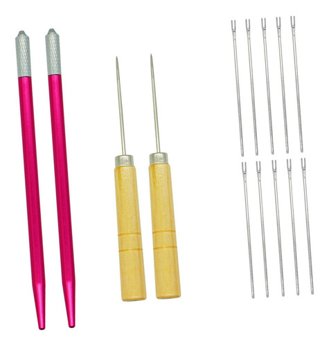 Herramienta De Inserción De Cabello De 10x0,6mm Aguja