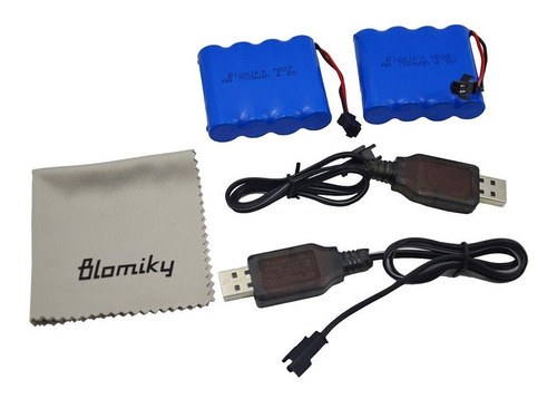 Baterias Recargables  +cable De Cargador Usb Para Blomiky 