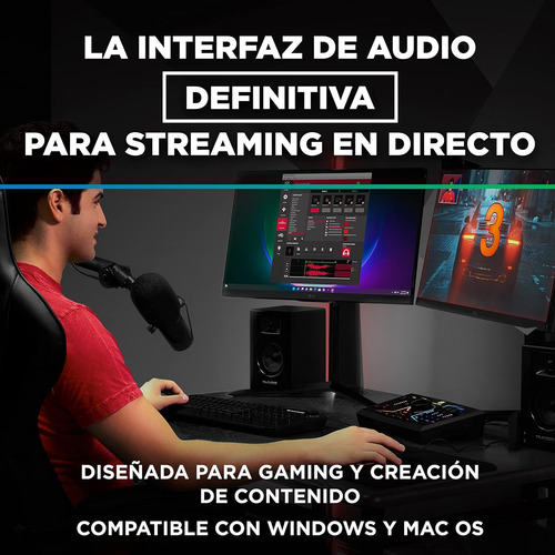 M-game Rgb Dual Interfaz De Audio Usb, Mezclador Para Stream