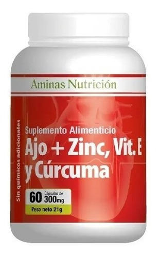 Arteriox Ajo Zinc Vitamina E Curcuma 60cap Envio Gratis