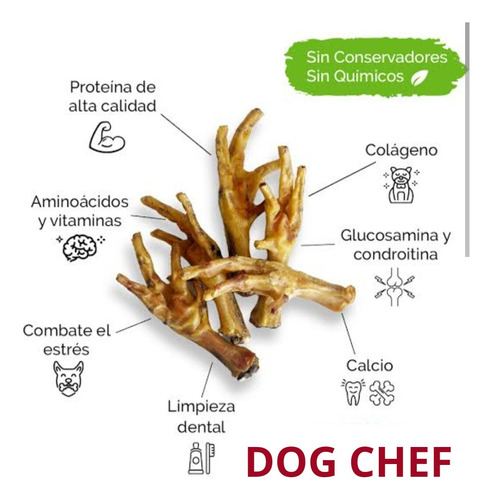 Patitas De Pollo Deshidratadas 12 Pzas