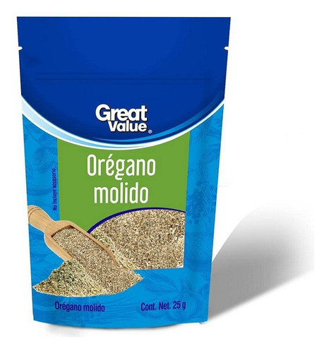 Nuevo Orégano Great Value Molido 25 G