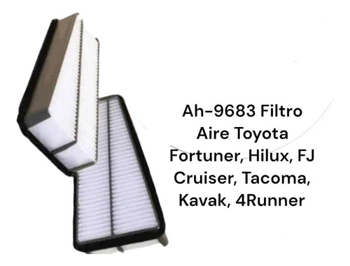 Filtro Aire Tipo Panel Toyota Fortuner Hilux  Fj Cruiser Tac