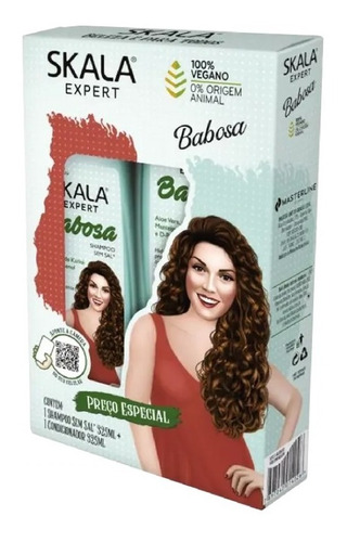 Kit Skala Shampoo + Acond Mais Aloe Vera 650 Ml