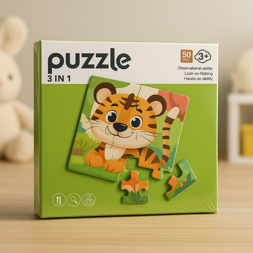 Puzzle 3 En 1 Magnético 3 Piezas