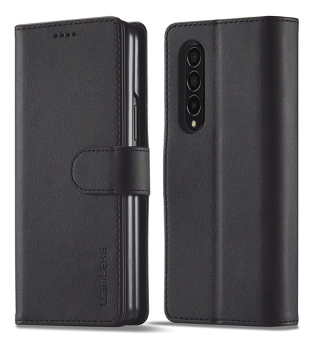 Funda De Piel Tipo Cartera De Negocios Para Samsung Z Fold 4