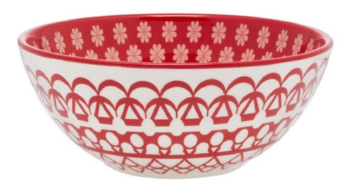 Bowls Compotera Cerámica Decorado Renda