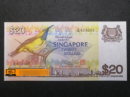Pick-12 - Singapura 20 Dollar De Nd (1979) - Sob/fe (Usado)