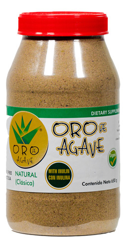 Fibra De Agave Con Inulina (prebioticos) Oro De Agave Bote