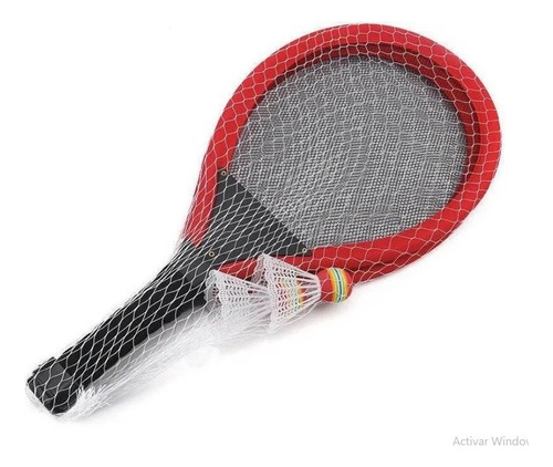 Raqueta Recreativa Badminton Con Volante Color Rojo Luces/ 1986649