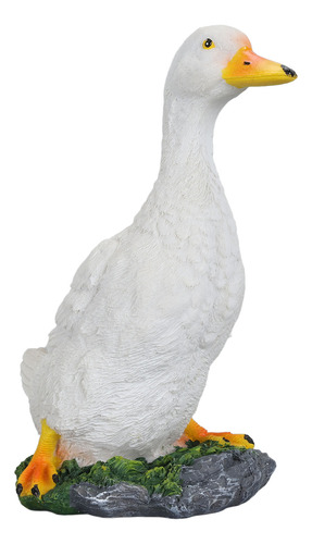 Figura De Pato De Resina Para Decoración De Jardín, Vívida,