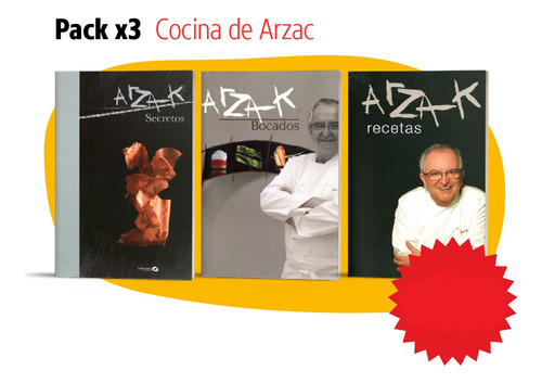 Pack Ofecta 3 Libros De Cocina De Arzak Juan Mari