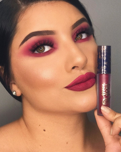 Imagem 2 de 4 de Bt Velvet Cherry Bruna Tavares - Sombra Líquida E Primer