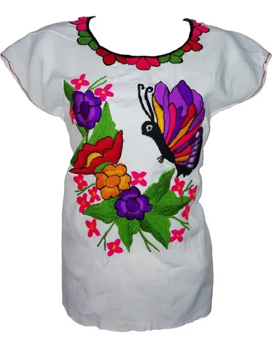 Blusa artesanal bordada hotsell