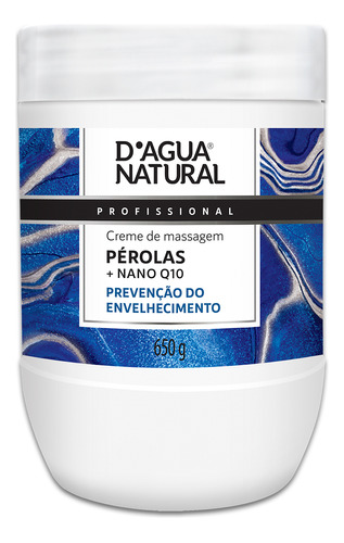 Creme De Massagem Pérolas + Nano Q10 650g Dagua Natural Tipo De Embalagem Pote Fragrância Perola