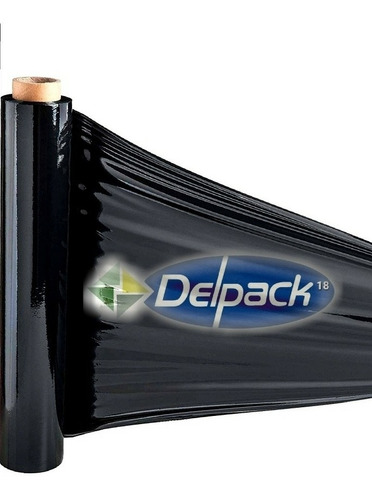Strech Film 4kg Envoplast Negro 450 Metros