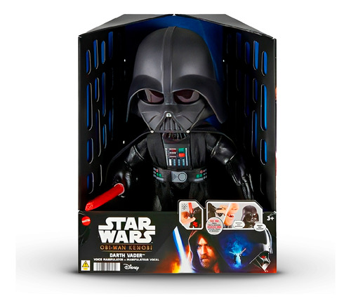 Boneco Darth Vader Pelúcia Modificador De Voz Hjw21 - Mattel