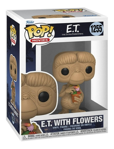 Funko Pop Movies E.t Extra-terrestre 40th With Flowers 1255