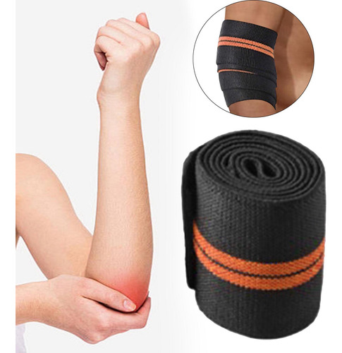 2 Protección Para Codo En Levantamiento De Pesas Naranja