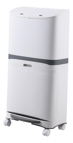 Lj Lixeira De Cozinha, 48l, Grande Capacidade, Com Pedal,