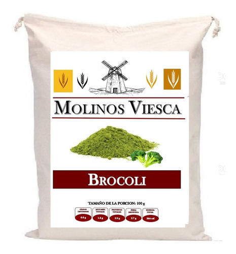 10 Kg Brocoli Deshidratado Molido En Polvo Excelente Calidad