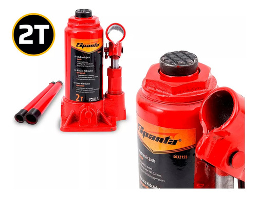 Chave Impacto Reversível Bivolt 21v + Macaco Hidraulico 2t