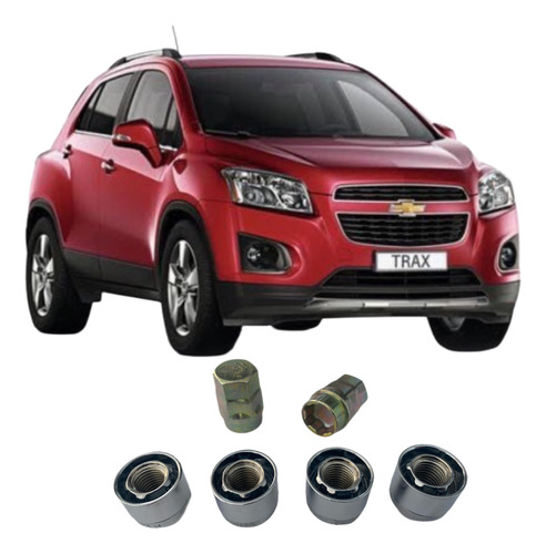 Birlos De Seguridad Chevrolet Trax 2013-2017 Doble Llave