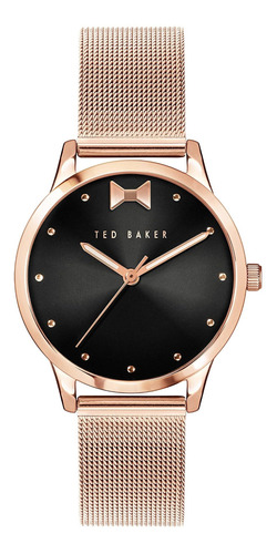 Reloj Mujer Ted Baker Bkpfzs121 Cuarzo Pulso Oro Rosa En