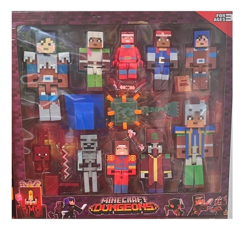 Set Minecraft Figuras Colecciones Con Accesorios