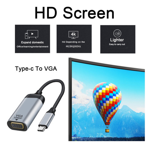Adaptador De Cable Portátil Tipo C Usb C A Hdmi/dp/mini Dp/v