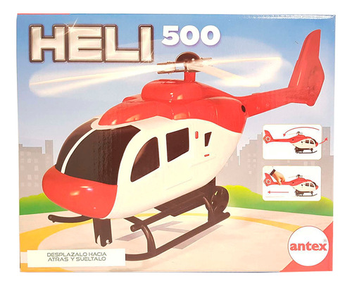 Antex Heli500 Helicoptero De Juguete Hala Y Sueltalo