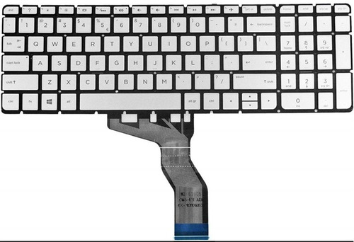 Teclado Hp Pavilion 15-ab 15-ak 15-bc 17-ab Silver Us - Uk